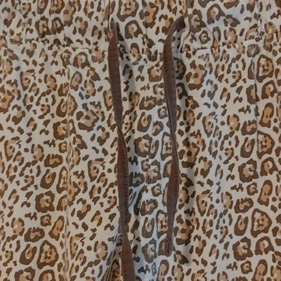 Serra Leopard Print Sleep Pant Joggers Women's Size Small - Picture 3 of 4
